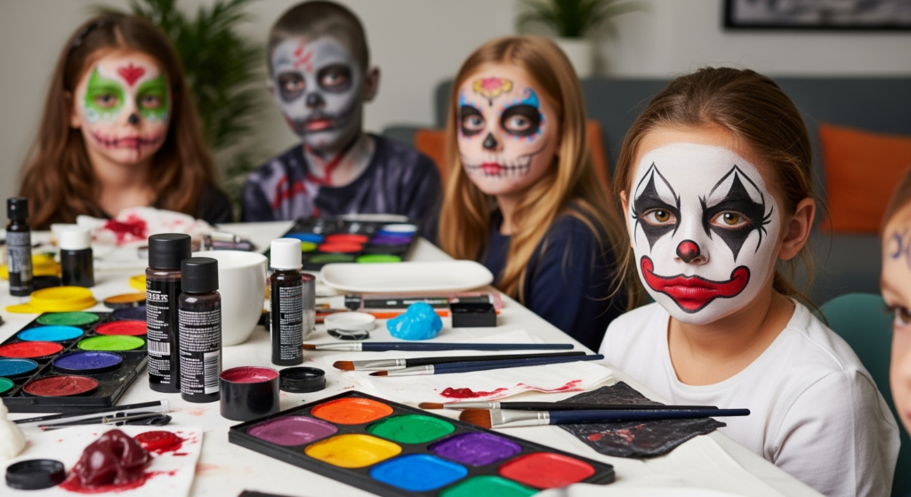 Jak pomalować dziecko na Halloween? Krok po kroku