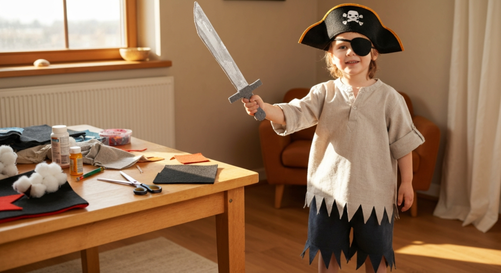 Jak zrobić dziecku strój pirata? Krok po kroku